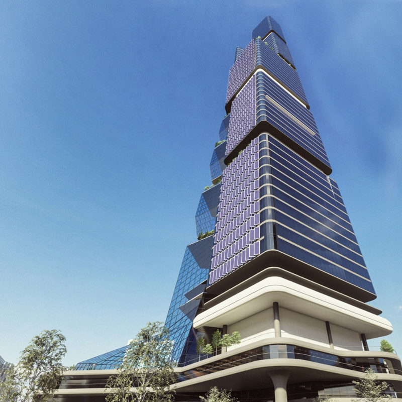 Glass Facade Embracing Natural Light with Expansive Sea Views