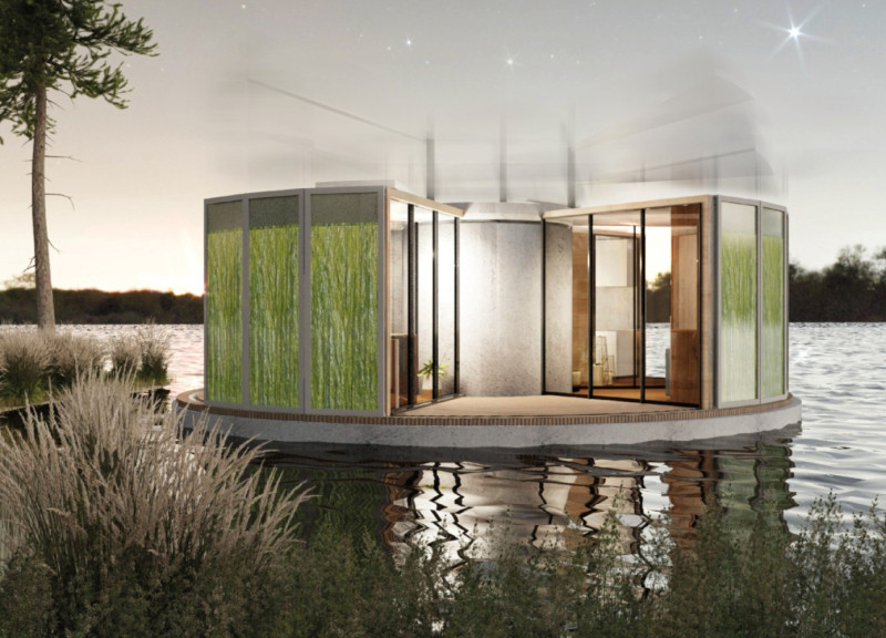 Rotatable Modules and Bioconcrete Structure for Sustainable Living