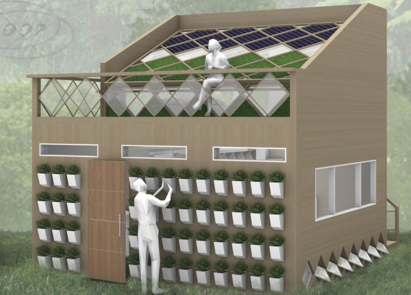 Closed Water Cycle and Aquaponics Integration in Sustainable Green Spaces