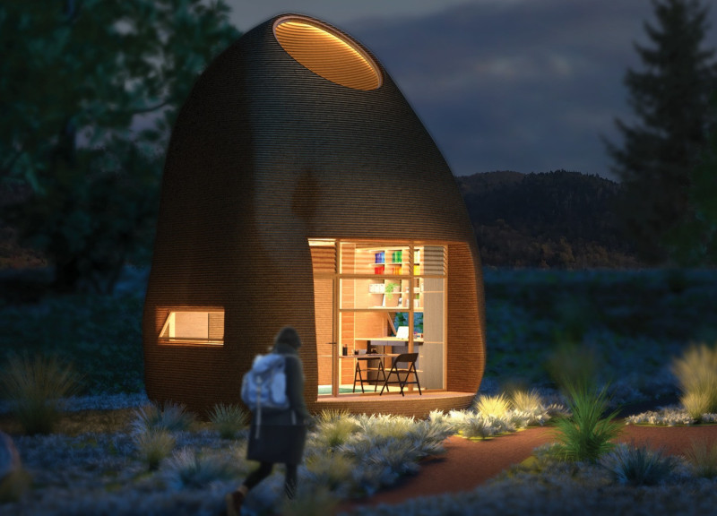 Hay-Insulated Microhouse with Integrated Composting Systems for Mobile Living