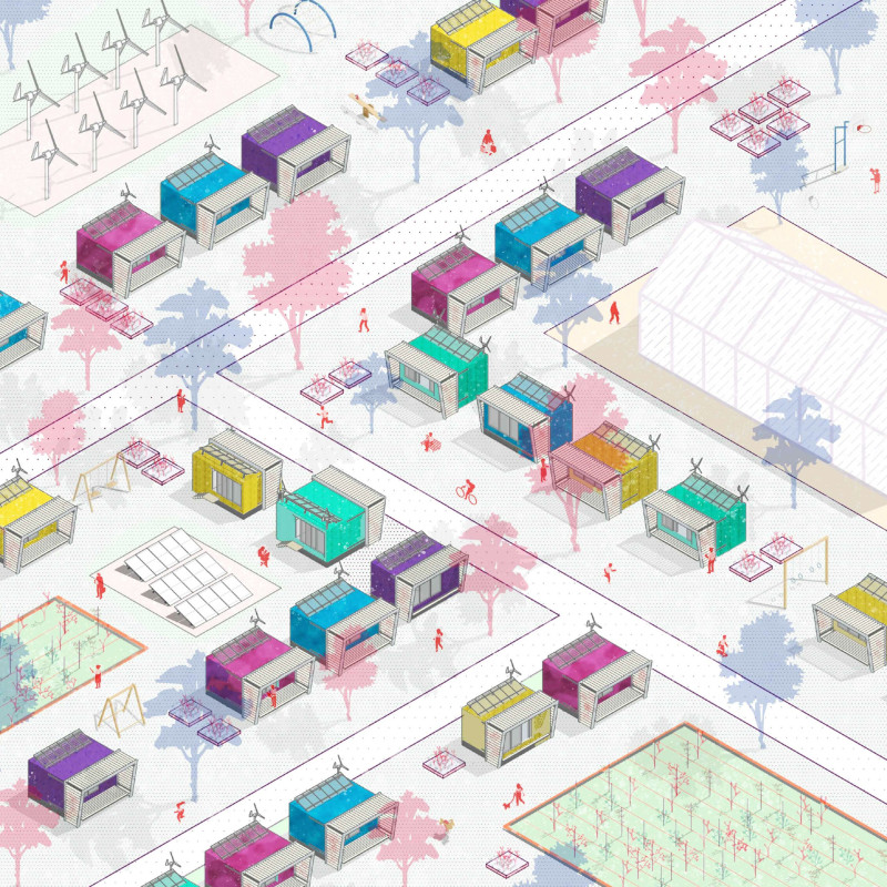 Wood Fiber Insulation and OSB Structure in a Compact Living Space