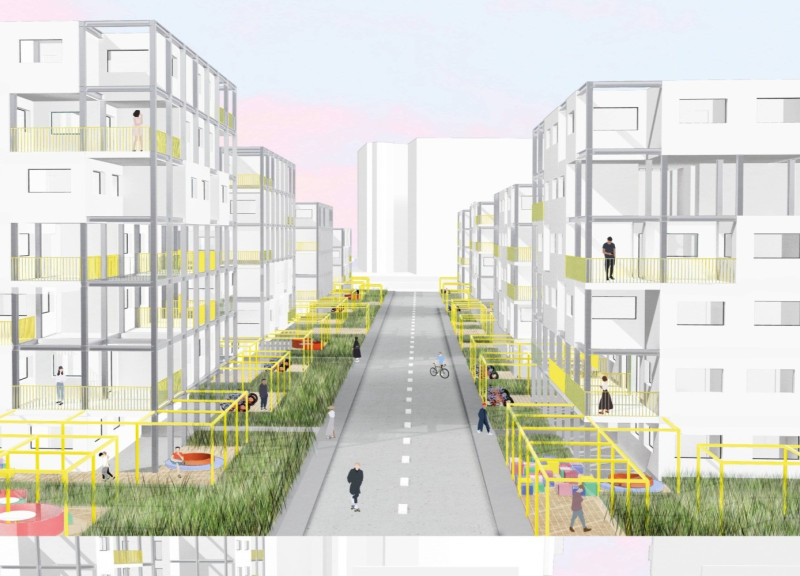 Fibre Cement Cladding and Woodfibre Insulation in Flexible Urban Residences