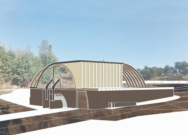 Laminated Timber Roof and Community Spaces Shaped by the Golden Spiral