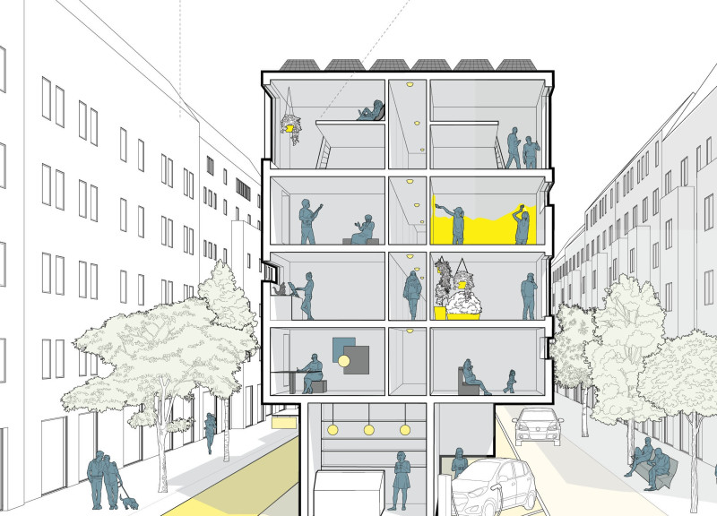 Rooftop Gardens and Reclaimed Materials Redefine Urban Housing