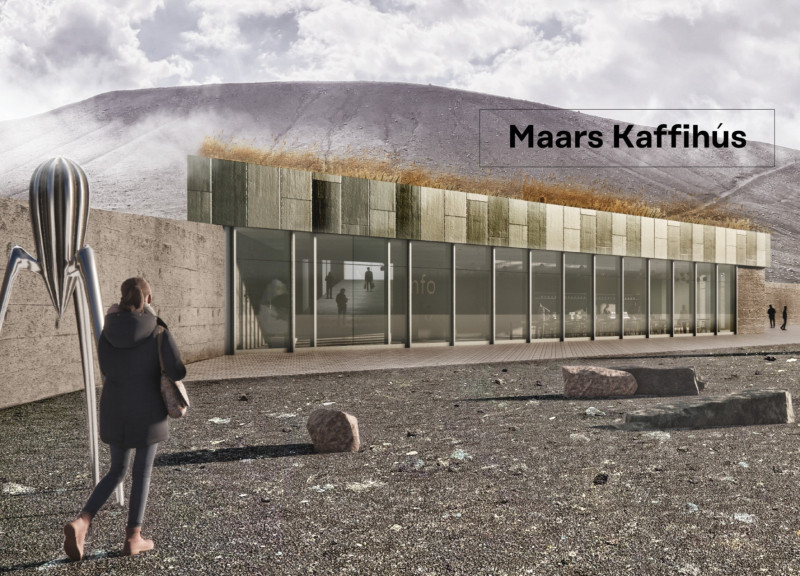 Volcanic Ash Concrete and Green Roof Transform Community Space in Iceland’s Geological Landscape