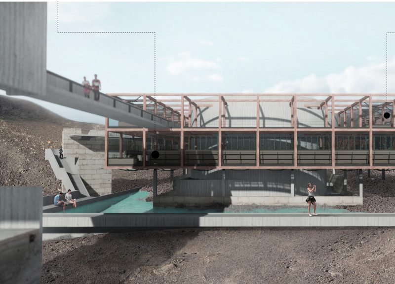 Volcanic View and Agricultural Integration in Wooden Structures