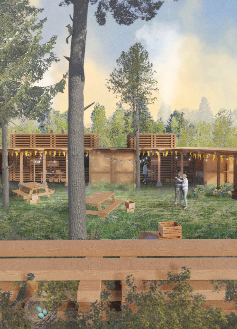 Timber Structures Embracing Community Interaction in Latvia's Forest Festival