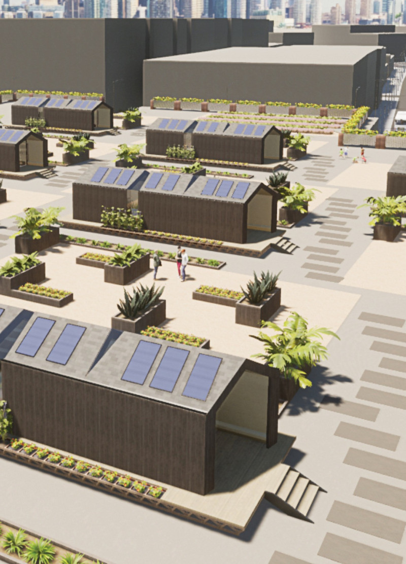 Charred Wood Facade Integrates Urban Gardens in Community Housing Development