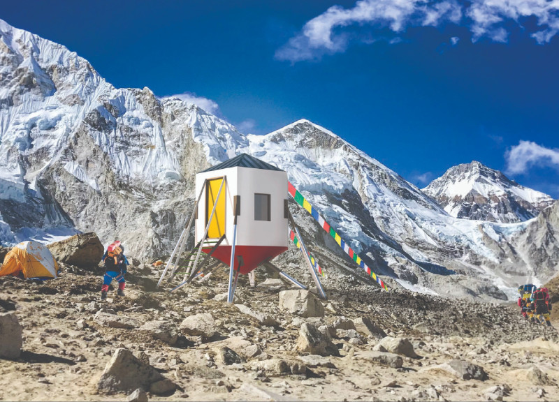 Compost Facility with Sips Structures Enhancing Climbers’ Experiences