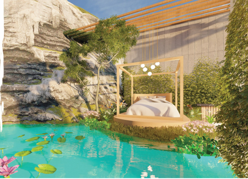 Charred Wooden Shingles and Poured Concrete Harmonize in a Fluid Residential Space