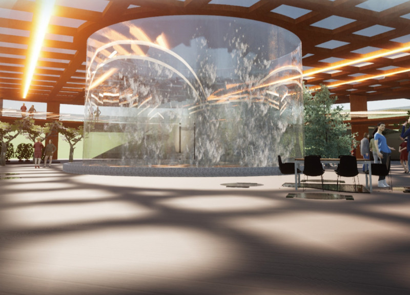 Sustainable Hydro Power and Greenhouse Integration in Cross-Laminated Timber Community Center