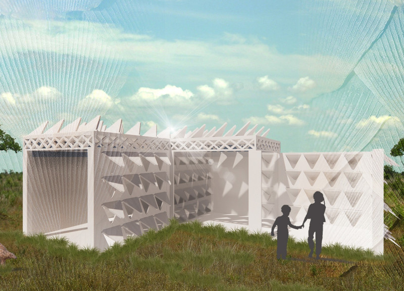 Louvered Screens Mimicking Keratin Scales in Modular Living Spaces