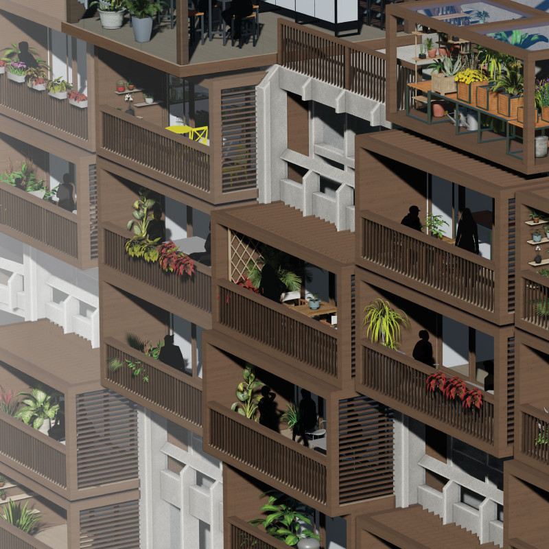 Elevated Public Green Spaces with Cross-Laminated Timber and Natural Fiber Insulation