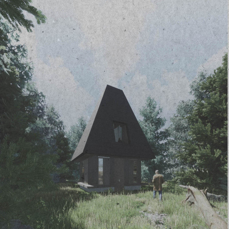 Reinforced Concrete Shelter with Flexible Spaces in Alpine Terrain