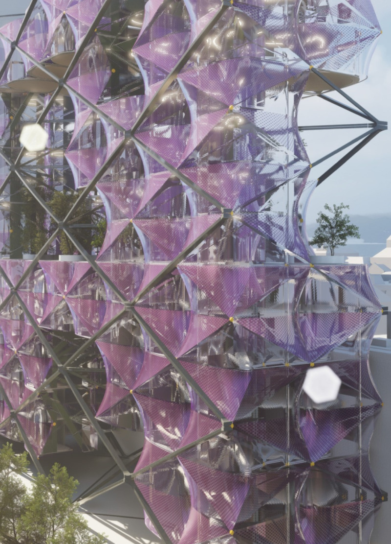 Reflective Glazing and Ptfe Composite in Modular Urban Living