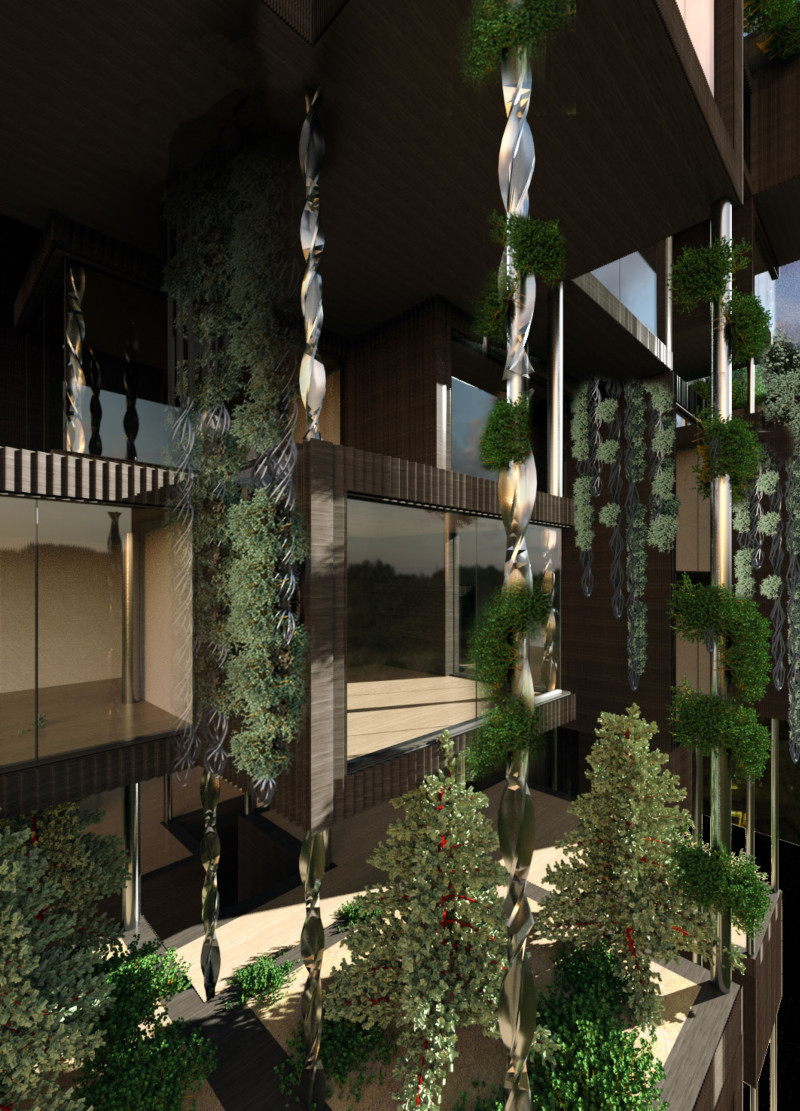 Steel Columns and Cross-Laminated Timber in Flexible Urban Housing