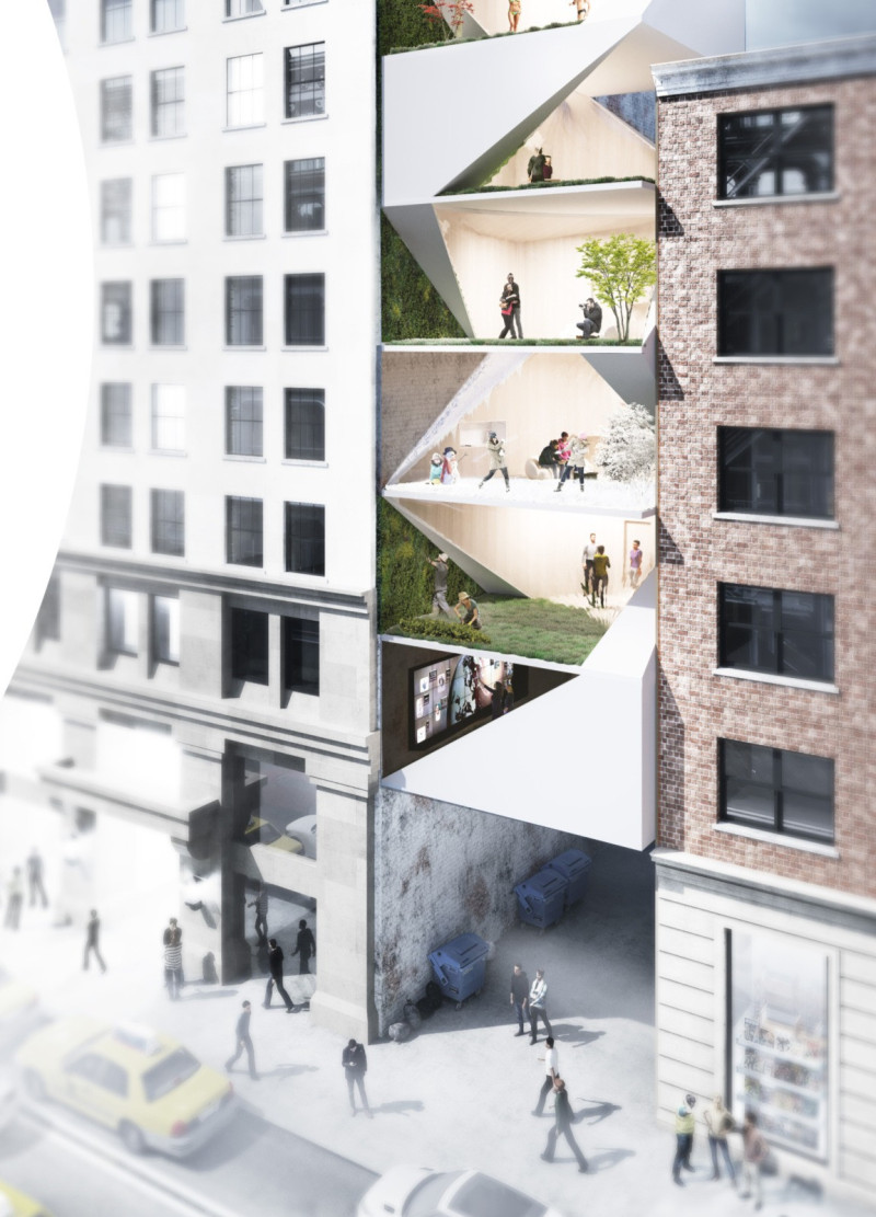 Recycled Plexiglass and Scalite Facades Enhancing Urban Living