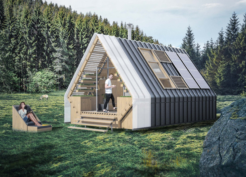 Rainwater Harvesting with Prefabricated Modules in a Flexible Living Space