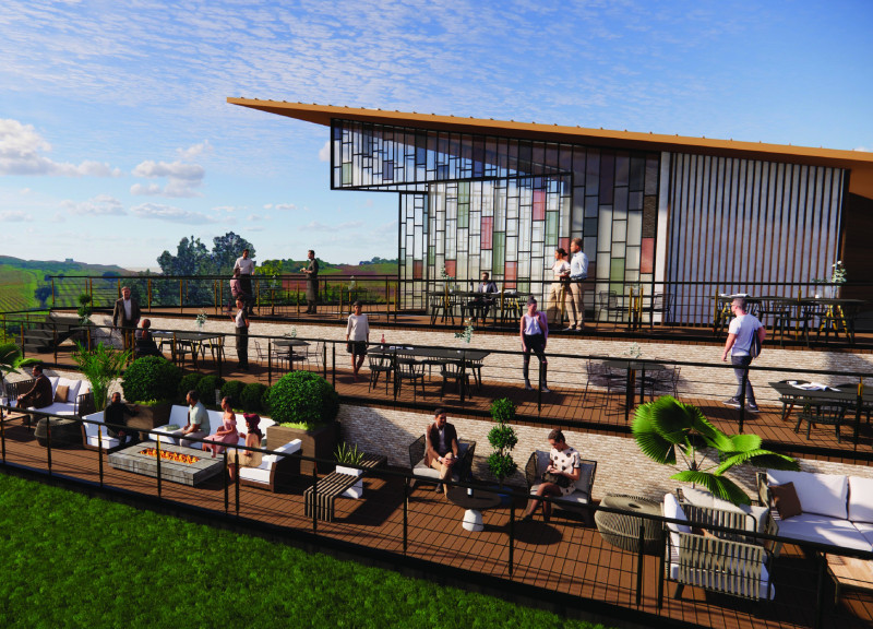 Intimate Spaces Framed by Earth Tones in a Vineyard Retreat