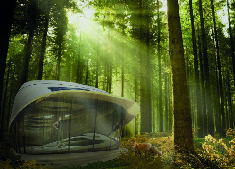 Recycled Aggregates and 3d Molding in a Self-Sustaining Microhome