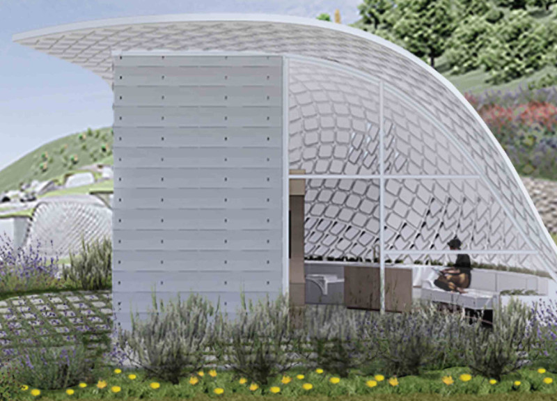 Dynamic Panel Home with Rainwater Harvesting and Fire Defense System