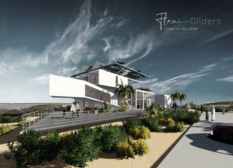 Flapping Solar Panels and Recycled Glass Integrate Learning Spaces with Nature in an Educational Center