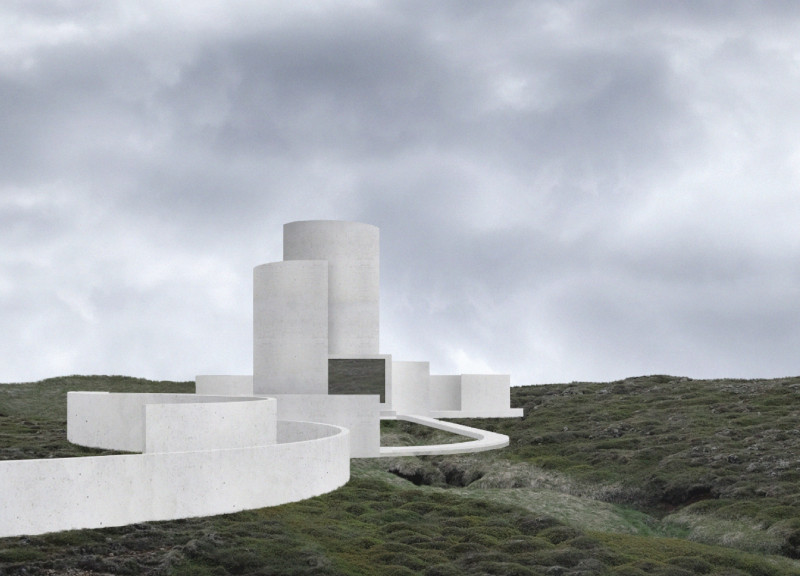 Monolithic Concrete Structure Integrating Geothermal Systems Within Icelandic Landscape