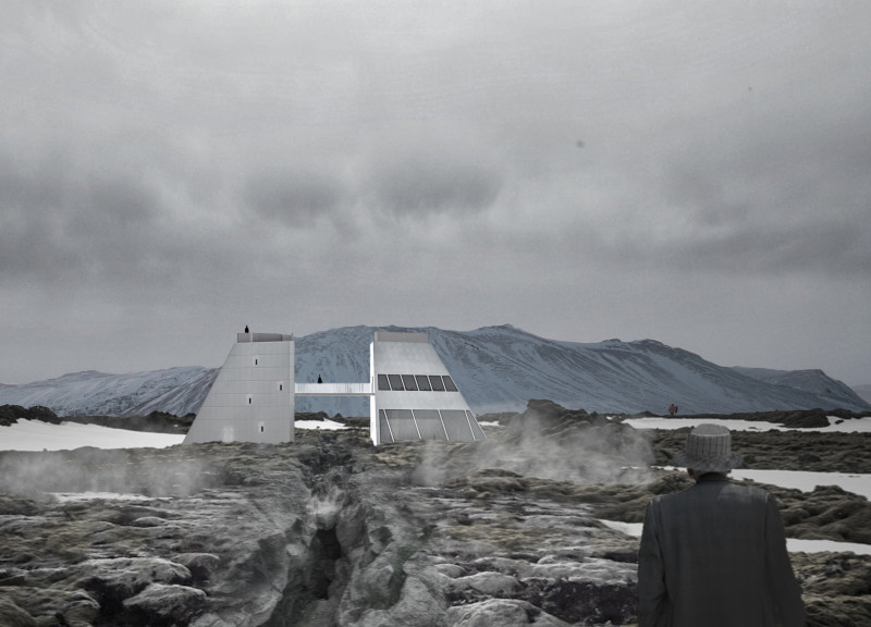 Elevated Observation Spaces with Community Gathering Around Natural Beauty