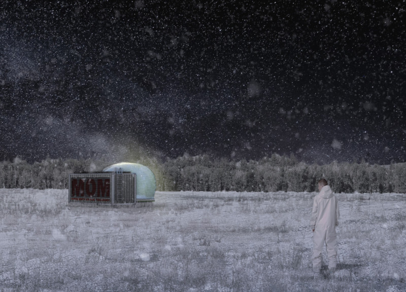 Recycled Shipping Containers Housing AI-Driven Mining Modules with Solar Energy Integration