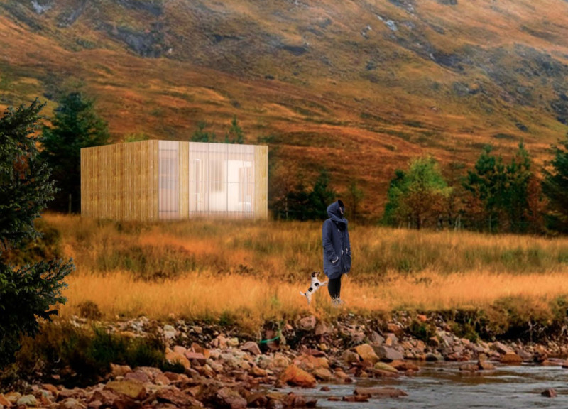 Vertical Garden Within a Compact Timber Envelope