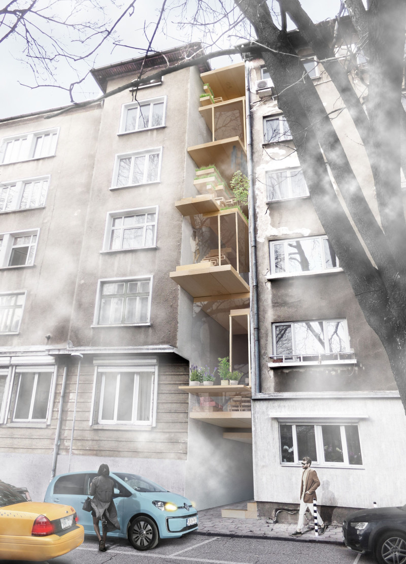 Vegetable Gardens and Wind Turbines in Wood-Centric Urban Living