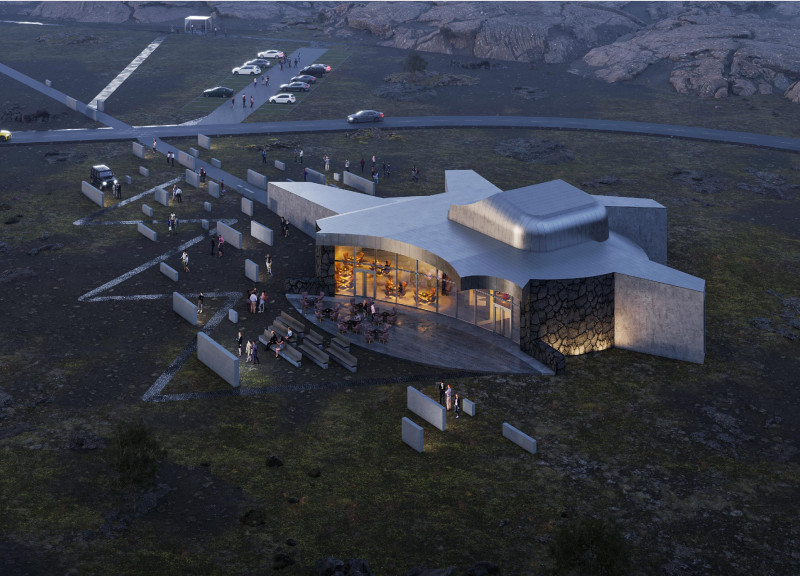 Volcanic Blocks and Pivoting Doors Create a Unique Cinematic Space