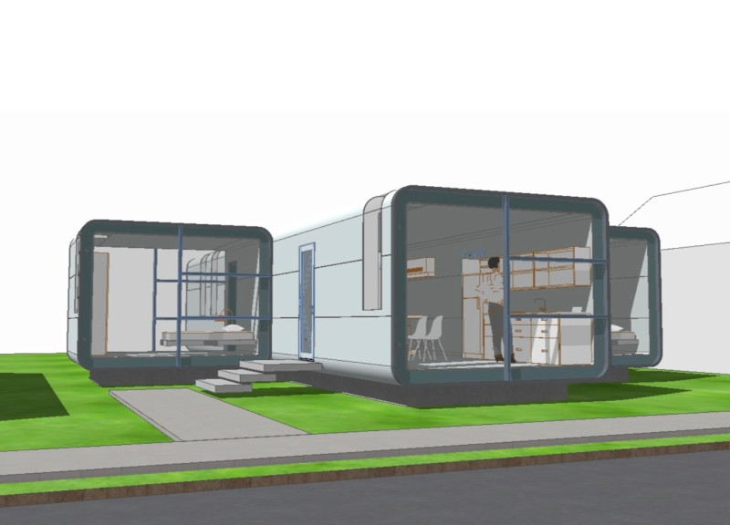 Modular Living Spaces with High-Performance Triple Glazing and Solar Integration