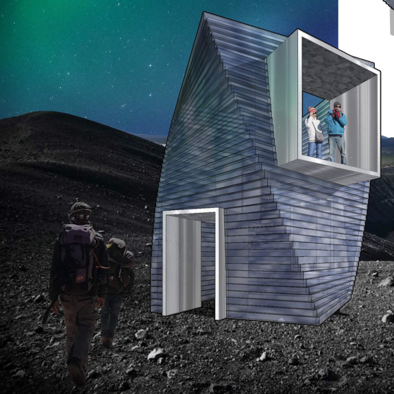 Reflective Glass Portraits in a Dynamic Landscape Setting