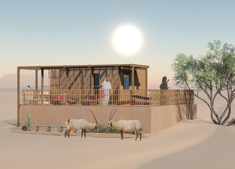 Natural Cooling Through Palm Fronds and Polycarbonate in a Desert Eco Lodge