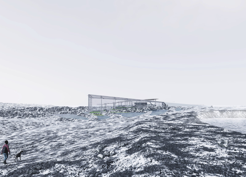 Hydroponic Greenhouse with Etfe and Interactive Terraces