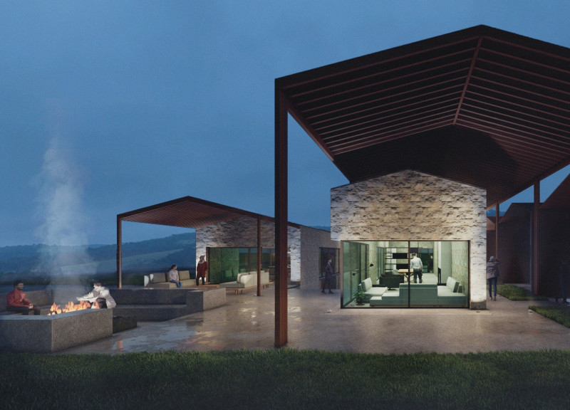 Terraced Guest Houses Embracing Wine Culture and Landscape Views