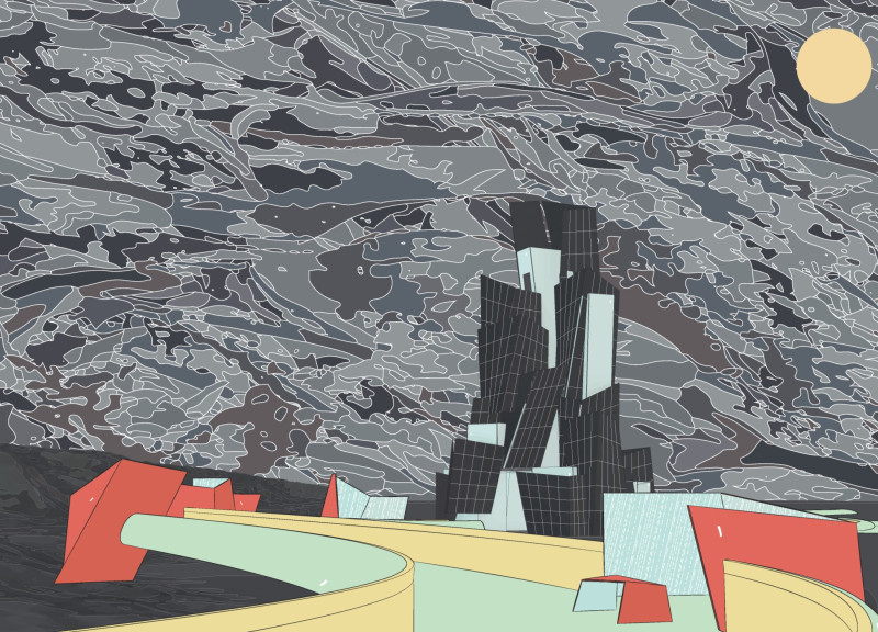 Cascading Lookouts with Etfe Canopies and Natural Bath Spaces