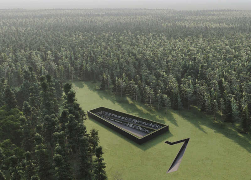 Climbing Roses and Reflective Patios in a Terraced Cemetery Design