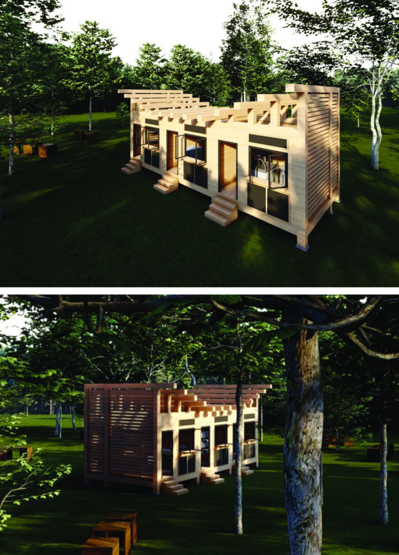 Timber Framework Embracing Sounds of Nature and Community Connection