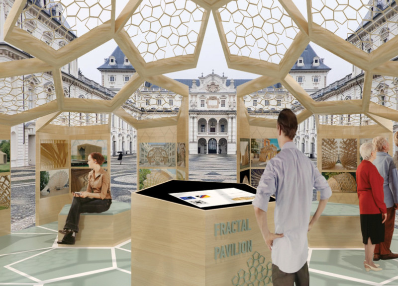 Fractal Geometry and Timber Integration in an Educational Pavilion