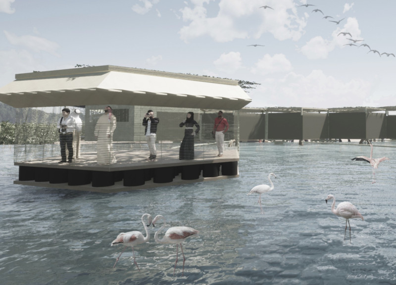 Reed and Cork Structures Supporting Interactive Wildlife Observation