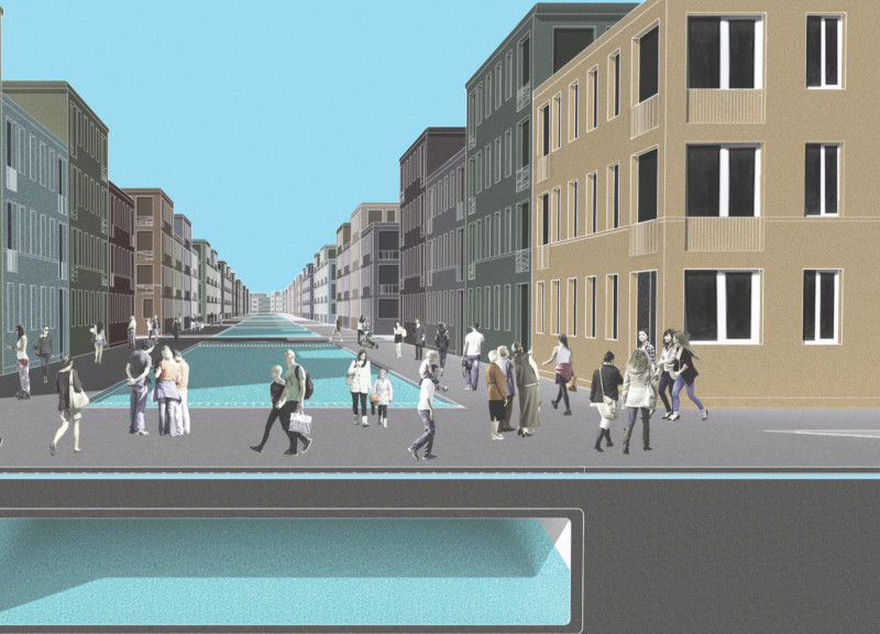 Natural Flora Integration with Permeable Paving and Sustainable Materials in Urban Canals