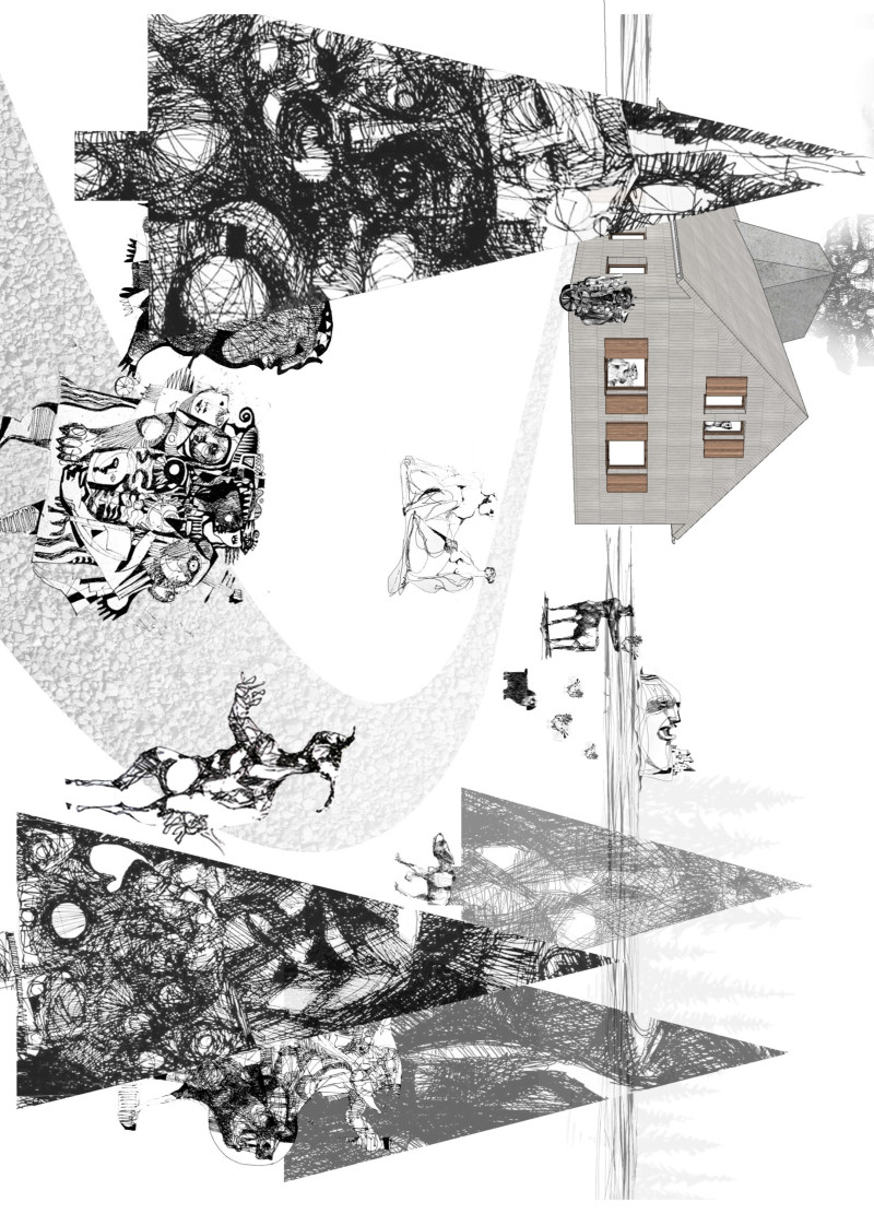 Panoramic Spaces with Stone Flooring and Cultural Reflection