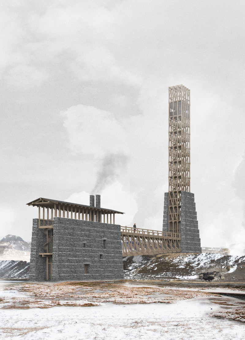 Local Stone and Elevated Views Create a Visitor Center Experience