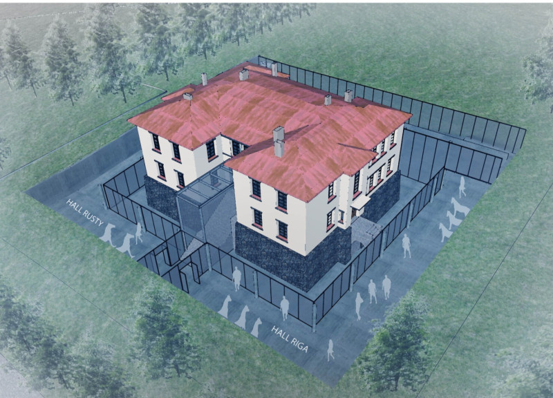 Translucent Glass and Local Stone Create Engaging Spaces for Equine Heritage