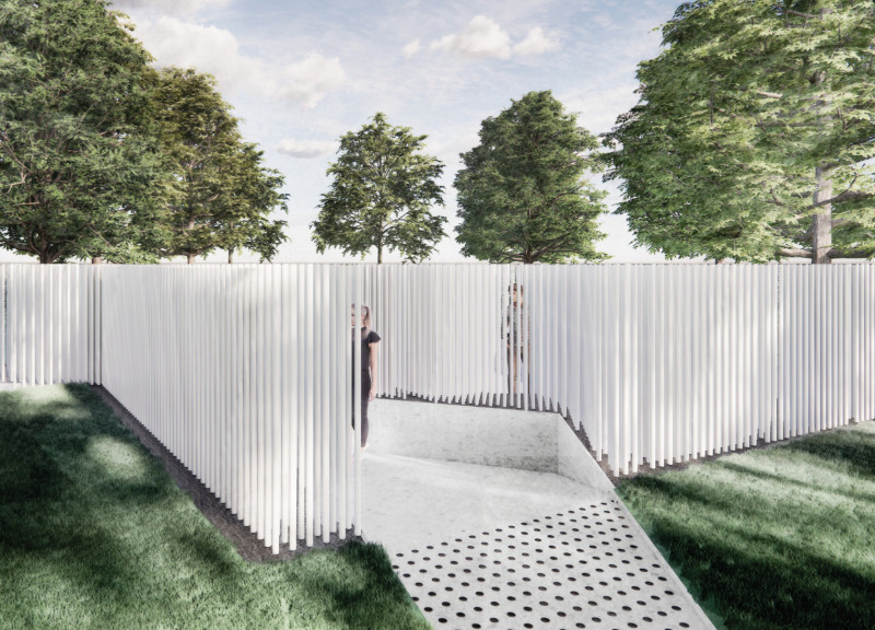 Illuminated Acrylic Rods Commemorate Lives Lost in a Memorial Landscape