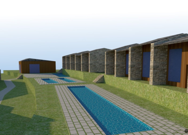 Water Wall and Local Materials Define a Multi-Functional Space for Community Engagement