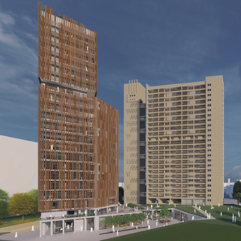 Rooftop Gardens and Natural Ventilation Enhance Community Connectivity