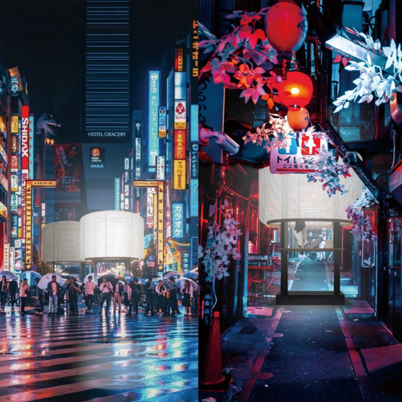 Bamboo-Lattice Meditation Lantern with Recycled Tyvek Envelope